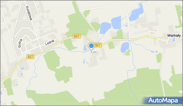 Giedajty, Świerkowa, mapa Giedajty