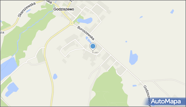 Godziszewo gmina Skarszewy, Święta Góra, mapa Godziszewo gmina Skarszewy