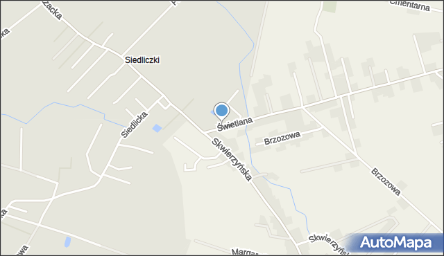 Gorzów Wielkopolski, Świetlana, mapa Gorzów Wielkopolski