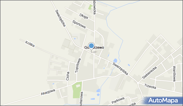 Gowarzewo, Swarzędzka, mapa Gowarzewo