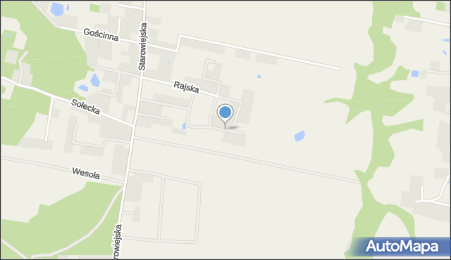 Jarużyn gmina Osielsko, Swobodna, mapa Jarużyn gmina Osielsko