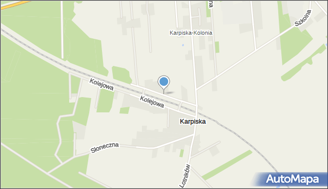 Karpiska, Świerkowa, mapa Karpiska