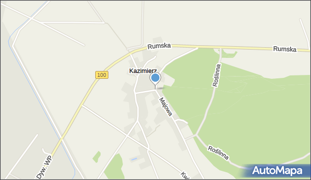 Kazimierz gmina Kosakowo, św. Marka, mapa Kazimierz gmina Kosakowo