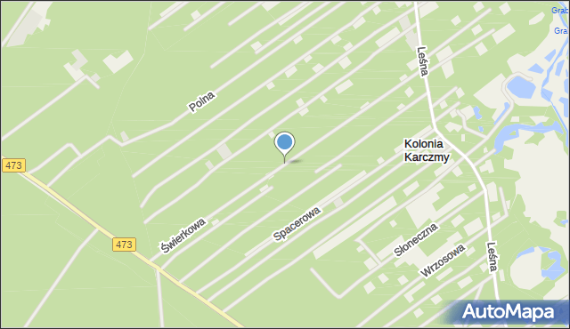 Kolonia Karczmy, Świerkowa, mapa Kolonia Karczmy