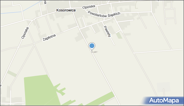 Kosorowice, św. Jacka, mapa Kosorowice