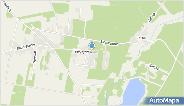 Kroczyce, Świerkowa, mapa Kroczyce