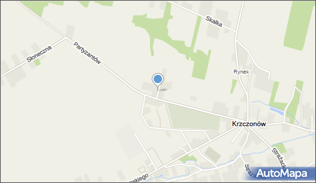 Krzczonów powiat lubelski, Świerkowa, mapa Krzczonów powiat lubelski