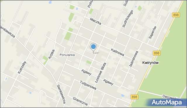 Kwirynów gmina Stare Babice, Świerkowa, mapa Kwirynów gmina Stare Babice