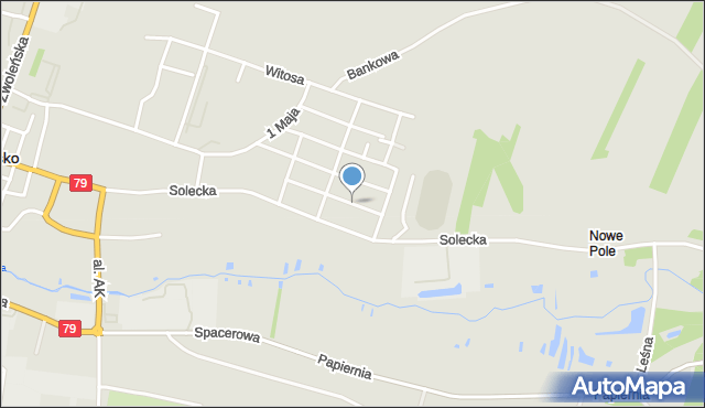 Lipsko, Świerkowa, mapa Lipsko