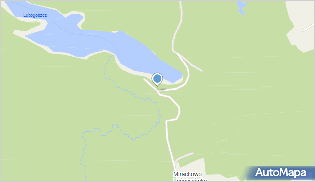 Mirachowo, Świerkowa, mapa Mirachowo