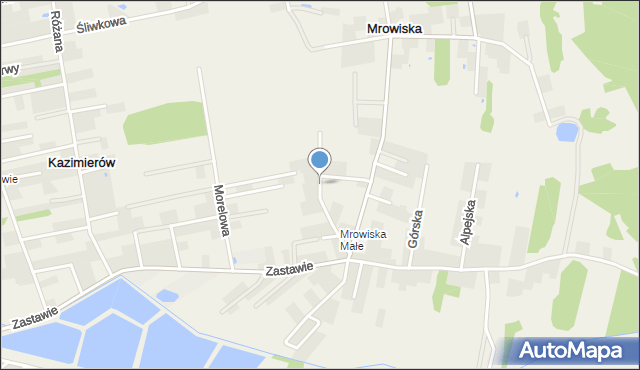 Mrowiska, Świętokrzyska, mapa Mrowiska