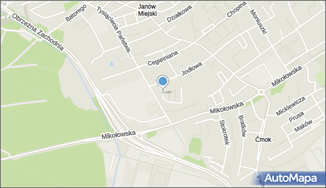 Mysłowice, Świerkowa, mapa Mysłowice