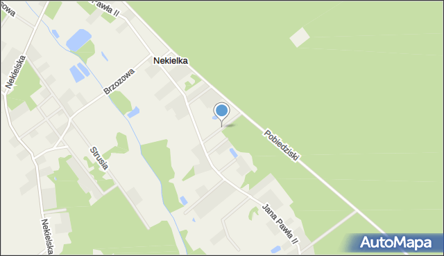 Nekielka, Świerkowa, mapa Nekielka