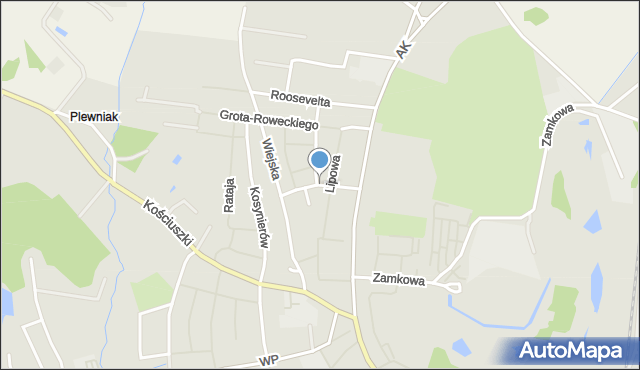 Nowogard, Świerkowa, mapa Nowogard