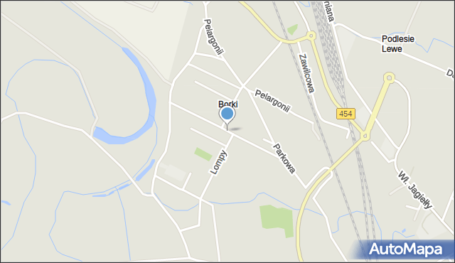 Opole, św. Jana, mapa Opola