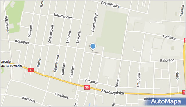 Ostrów Wielkopolski, Świstackiego Stacha, mapa Ostrów Wielkopolski