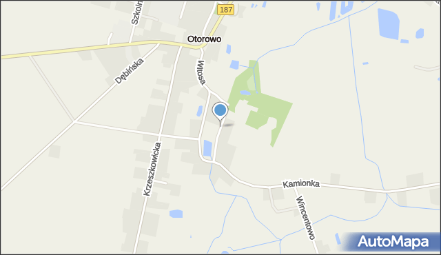 Otorowo gmina Szamotuły, św. Urszuli Ledóchowskiej, mapa Otorowo gmina Szamotuły