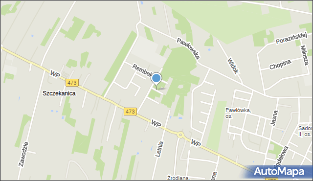 Piotrków Trybunalski, Świtalskiego Adama, płk., mapa Piotrków Trybunalski