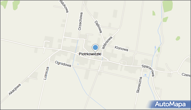 Piotrkowiczki, Świerkowa, mapa Piotrkowiczki