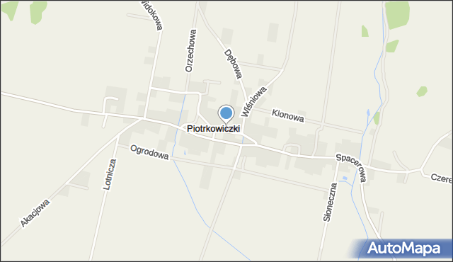 Piotrkowiczki, Świerkowa, mapa Piotrkowiczki