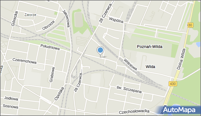 Poznań, Świętej Trójcy, mapa Poznania