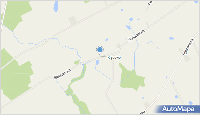Przysiersk, Świerkowa, mapa Przysiersk