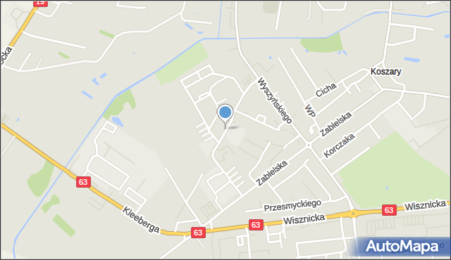 Radzyń Podlaski, św. Brata Alberta Chmielowskiego, mapa Radzyń Podlaski