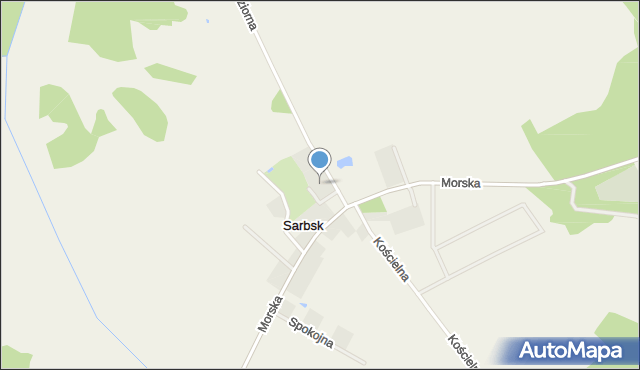 Sarbsk, św. Krzysztofa, mapa Sarbsk