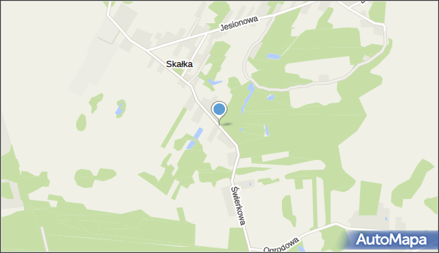 Skałka gmina Włodowice, Świerkowa, mapa Skałka gmina Włodowice