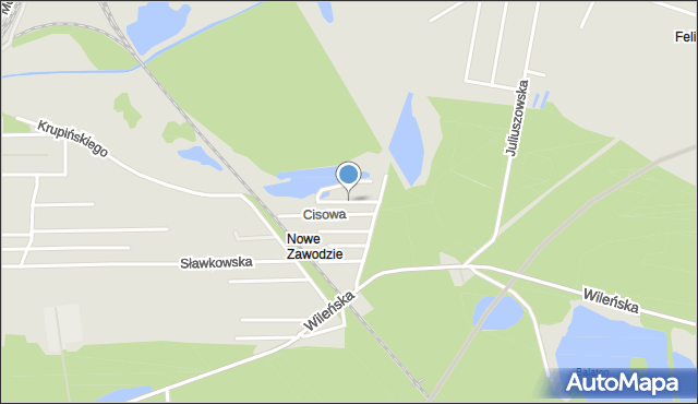 Sosnowiec, Świerkowa, mapa Sosnowca