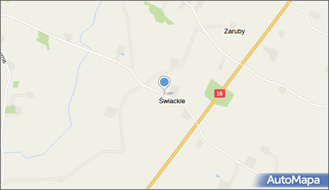 Świackie, Świackie, mapa Świackie