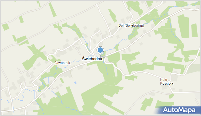 Świebodna, Świebodna, mapa Świebodna