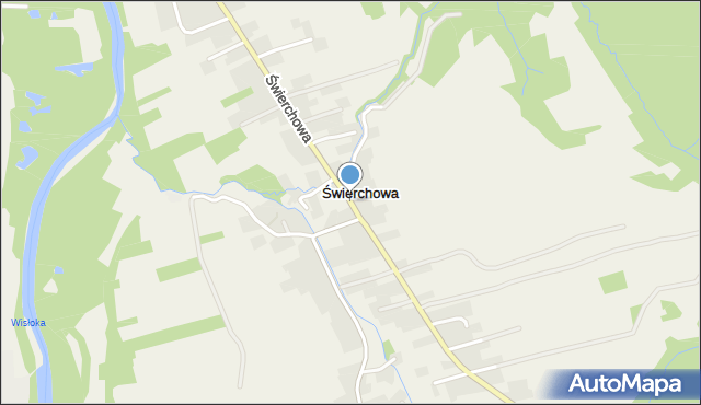 Świerchowa, Świerchowa, mapa Świerchowa