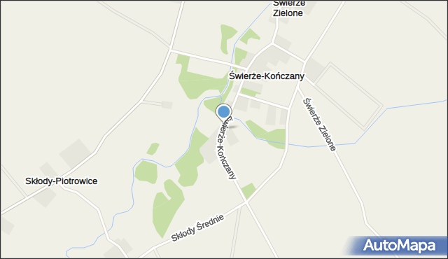 Świerże-Kończany, Świerże-Kończany, mapa Świerże-Kończany