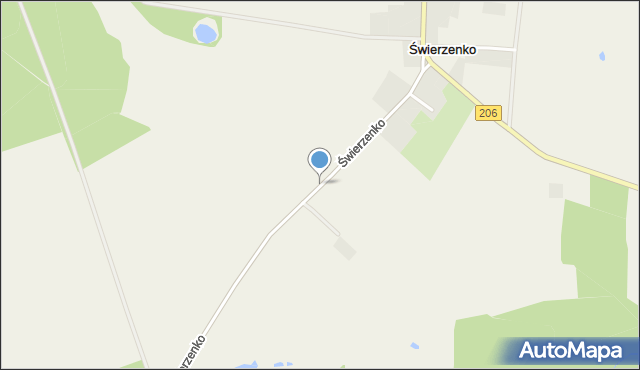 Świerzenko, Świerzenko, mapa Świerzenko