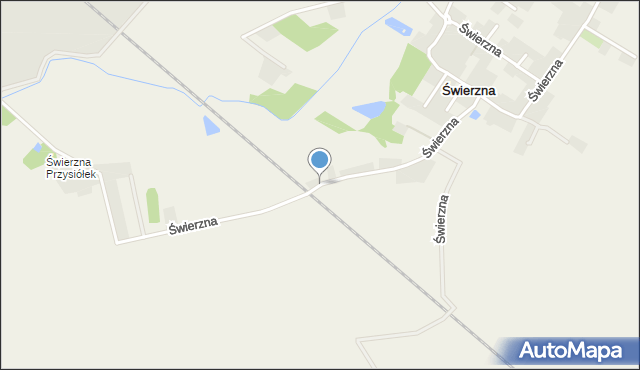 Świerzna, Świerzna, mapa Świerzna