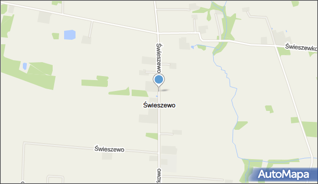 Świeszewo gmina Świercze, Świeszewo, mapa Świeszewo gmina Świercze