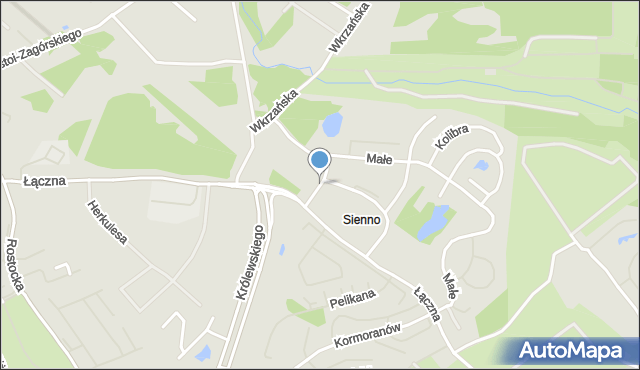 Szczecin, Świergotki, mapa Szczecina