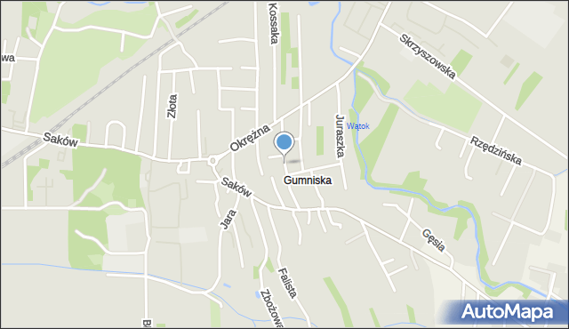 Tarnów, Świętojańska, mapa Tarnów