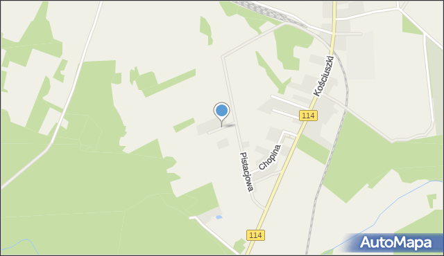 Trzebież, Świętego Mikołaja, mapa Trzebież