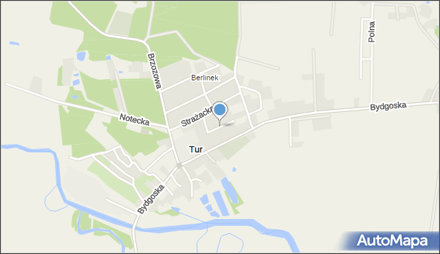 Tur gmina Szubin, Świerkowa, mapa Tur gmina Szubin