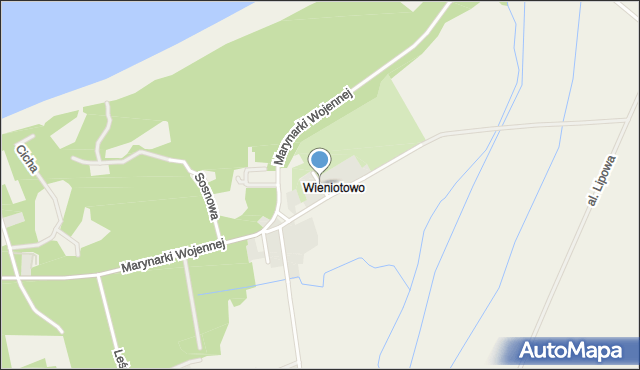 Ustronie Morskie, Świerkowa, mapa Ustronie Morskie