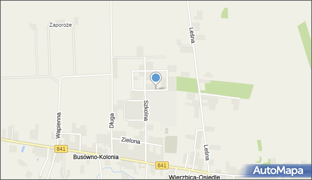 Wierzbica-Osiedle, Świerkowa, mapa Wierzbica-Osiedle