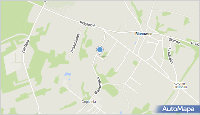 Zawiercie, św. s. Faustyny, mapa Zawiercie