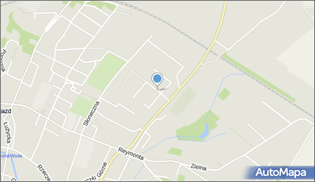 Zgorzelec, Świetlista, mapa Zgorzelec