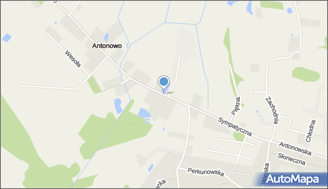 Antonowo gmina Giżycko, Sympatyczna, mapa Antonowo gmina Giżycko