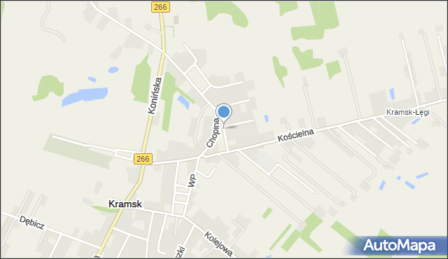 Kramsk, Sygietyńskiego Tadeusza, mapa Kramsk