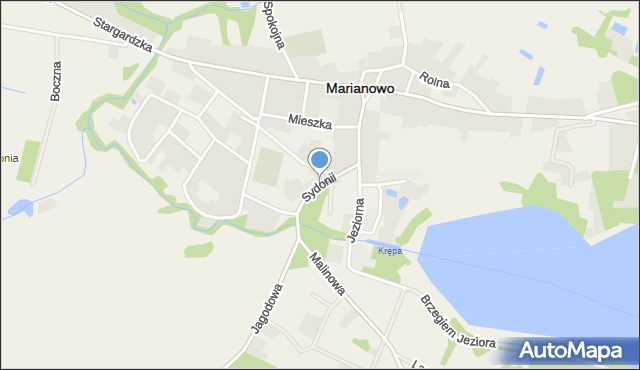 Marianowo powiat stargardzki, Sydonii, mapa Marianowo powiat stargardzki