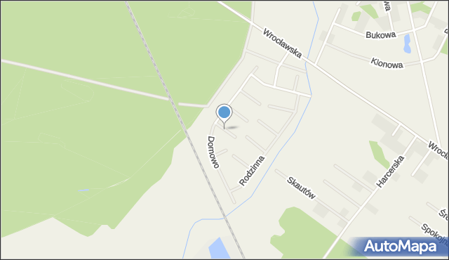 Miłoszyce, Sympatyczna, mapa Miłoszyce