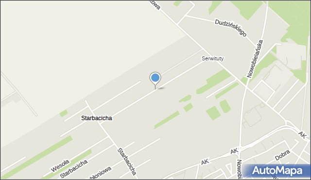 Skierniewice, Sybiraków, mapa Skierniewic